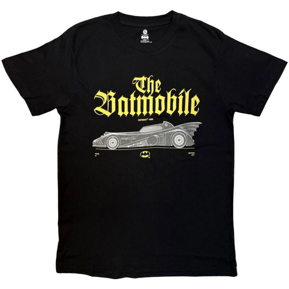 Batman Unisex Adult The Batmobile T-Shirt / Black